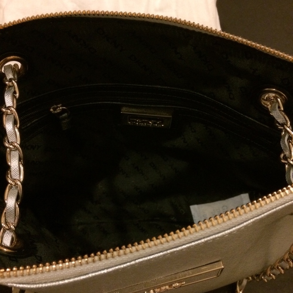 DKNY Silver Handbag - Picture 2 of 4
